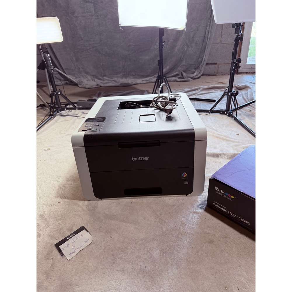 Brother HL-3170CDW Wireless Color Laser Printer WiFi EZink TN221 TN225 Toner Set